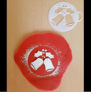 Stencil Christmas Bells - coffee, decoration, cookies, cakes