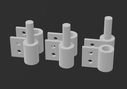 SET OF THREE TYPES OF HINGES