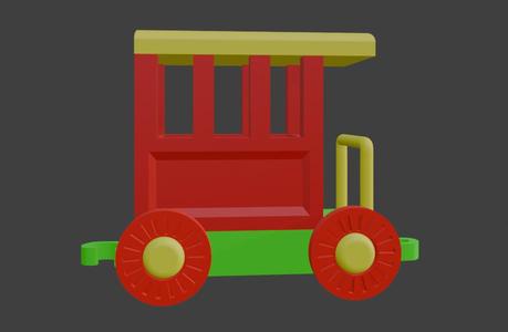 Toy Train Car Passenger Car