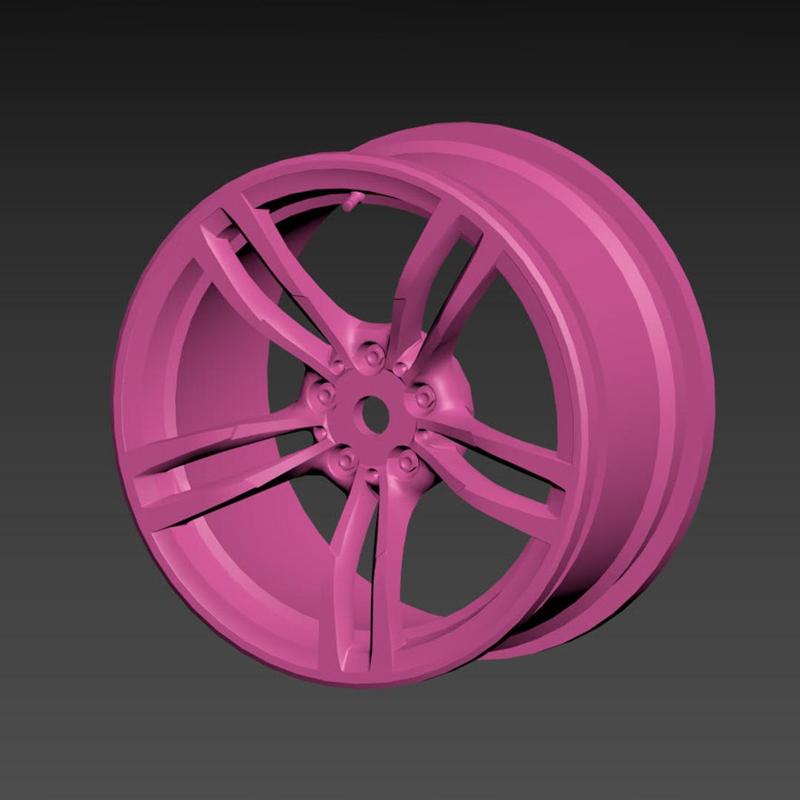 BMW 437m style wheel for RC car 1/10 scale