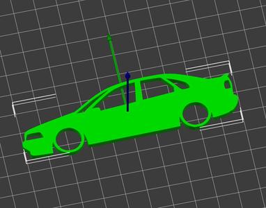 Volvo S40 1996-2004 side silhouette