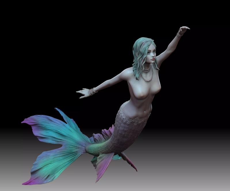Mermaid several poses and shapes