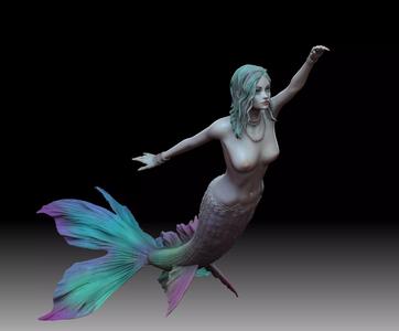 Mermaid several poses and shapes