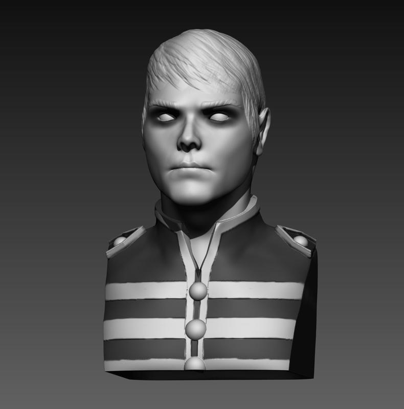 My Chemical Romance Gerard Way (Black Parade) portrait bust