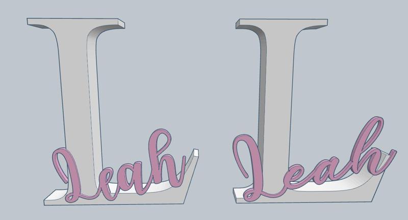 Name Leah / Letter / Letter L