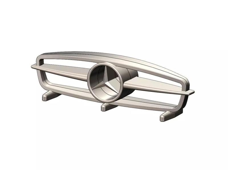 Open Mercedes Benz 300SL gullwing grille sculpture desk ornament