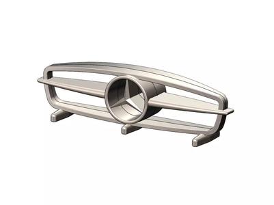 Open Mercedes Benz 300SL gullwing grille sculpture desk ornament