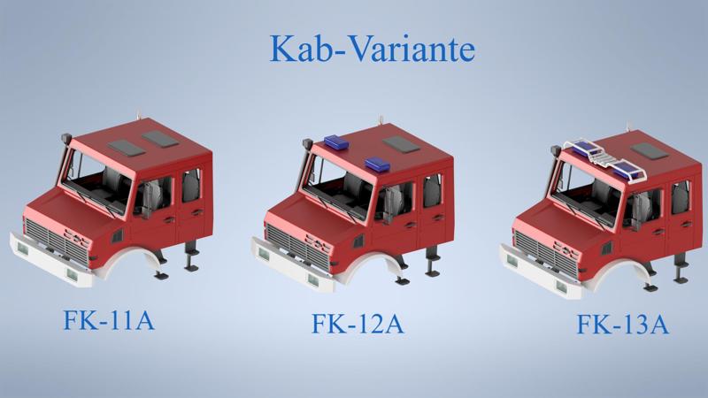 Fahrerhaus Unimog Doppelkabine LKW Truck Cabine 1/14 Unimog