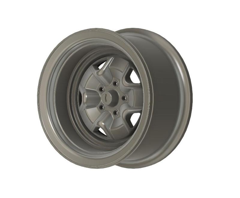 Opel Commodore, Chevrolet Opala vintage wheels for scale model 1/18 1/24 etc.