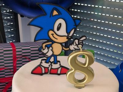Sonic the Hedgehog Cake Topper (NO AMS-Multipart)