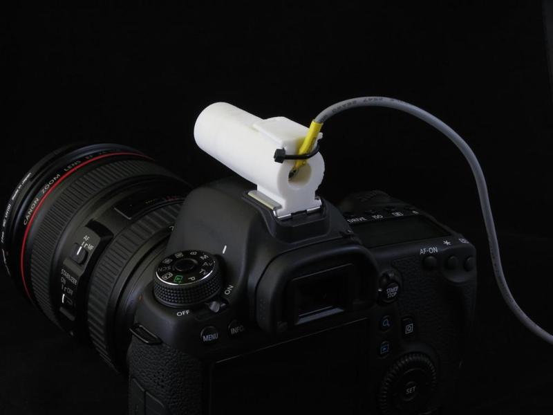 Electret microphone shotgun for high speed photography