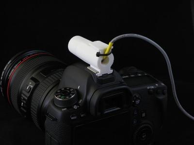 Electret microphone shotgun for high speed photography