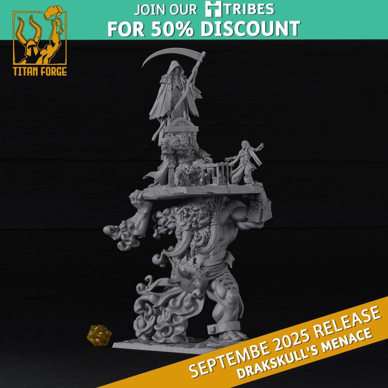 Throne Giant - Drakskull's Menace - Titan Forge Miniatures September 2025