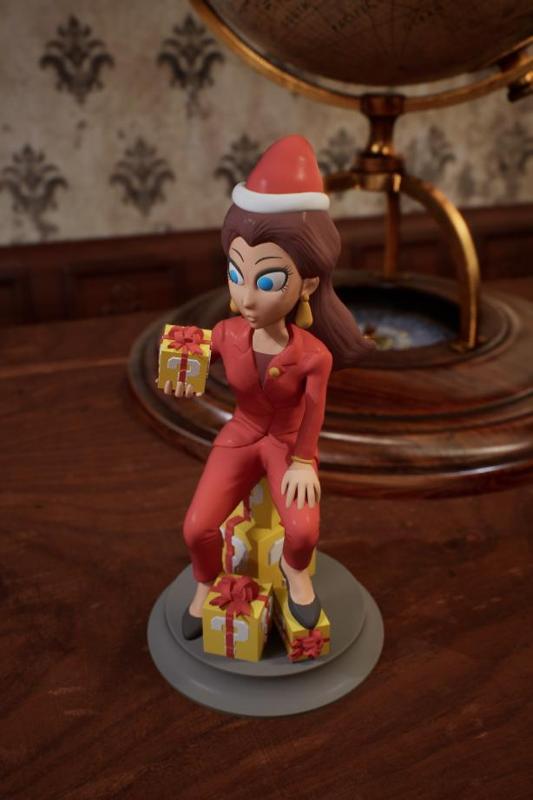SUPER MARIO PAULINE CHRISTMAS TABLETOP FIGURINE