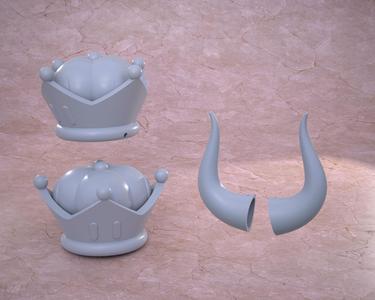 Super Mario Super Crown and Horn for Bowsette Cosplay