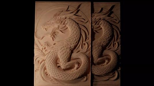 Black Shuck CNC 3d Print High Relief Sand Casting