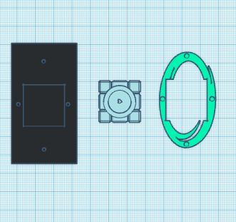 Companion cube + portal base.