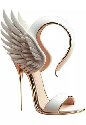 Fantasy Winged High Heel Sandals