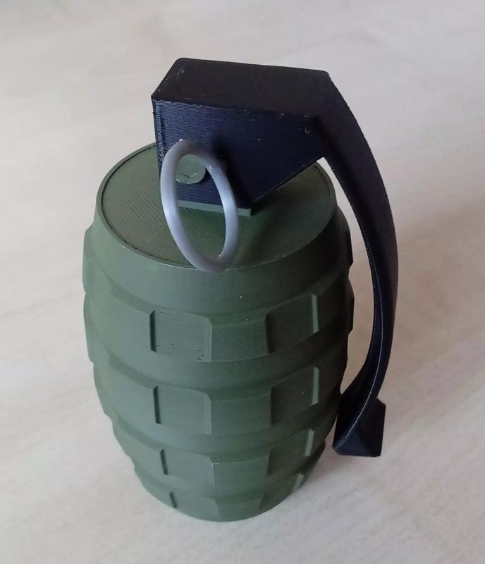 grenade  Handgranate fdm printed proofed