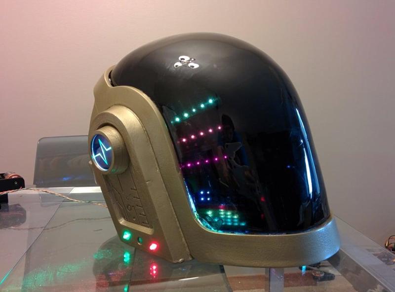 Daft Punk Guy Manuel 3D Printable Wearable Helmet