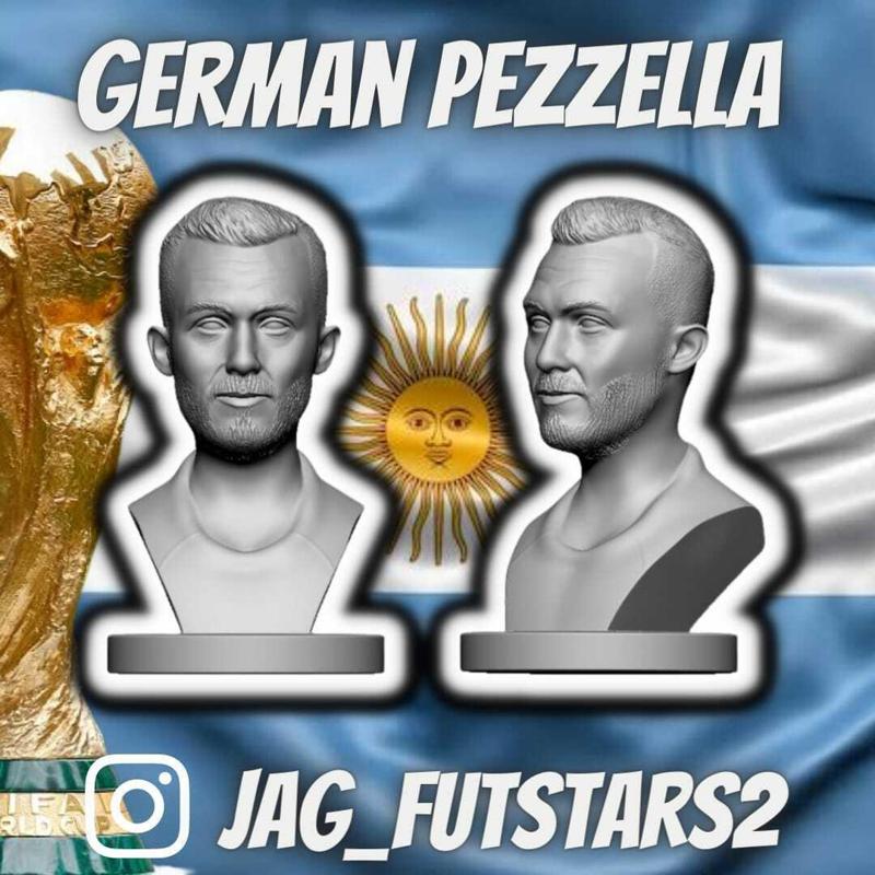 Argentina 2022 - German Pezzella - Soccer Bust