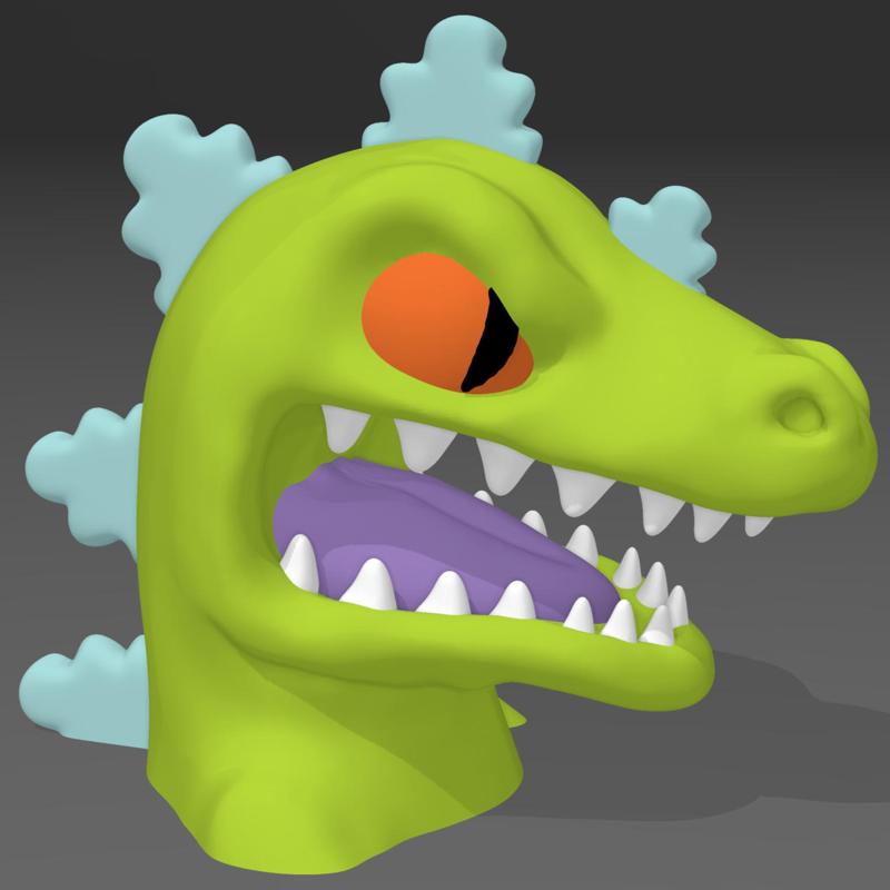 Rugrats Reptar Head Bust