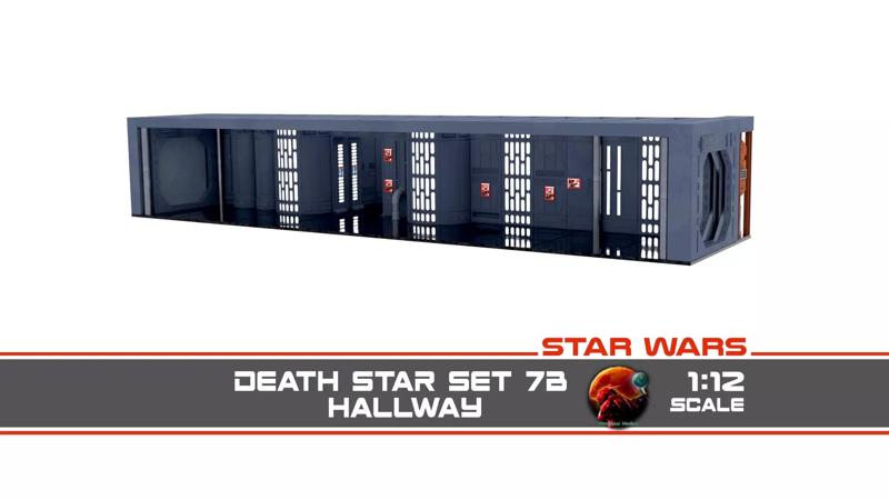 Set 7b - Death Star Hallway 2 1-12 scale Blackseries 3D Model Collection