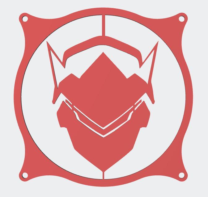 Overwatch Genji 120mm Fan Cover