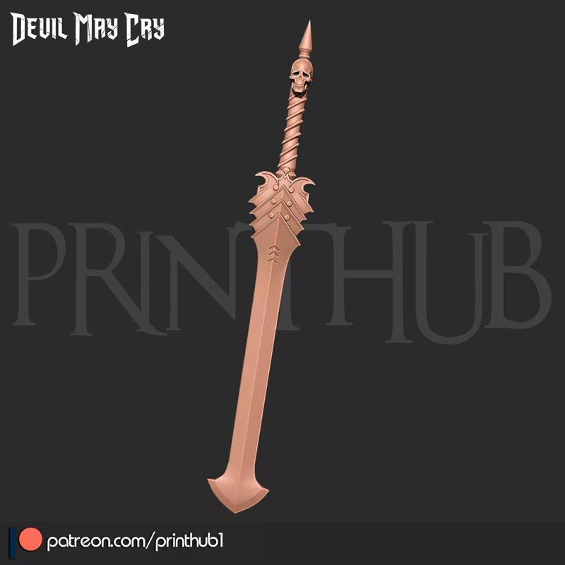 Baul Sword from devil may cry anime 2007 for cosplay stl