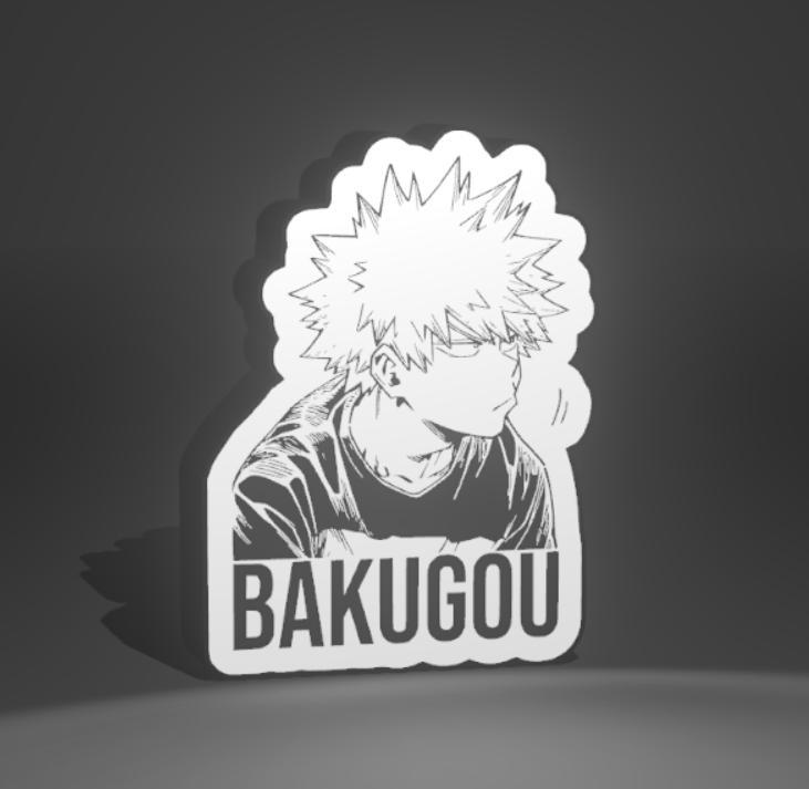 Katsuki Bakugō boku no hero academia lightbox / Katsuki Bakugō my hero academia lightbox