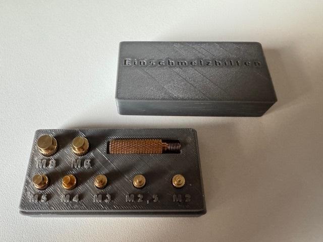 Aufbewahrungsbox für Einschmelzhilfen 