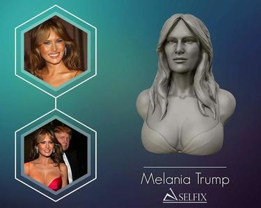 Melania Trump 3D bust sculpture