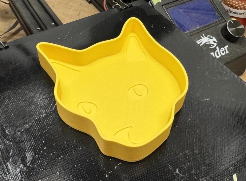 Cat Shaped Birdseed Bowl