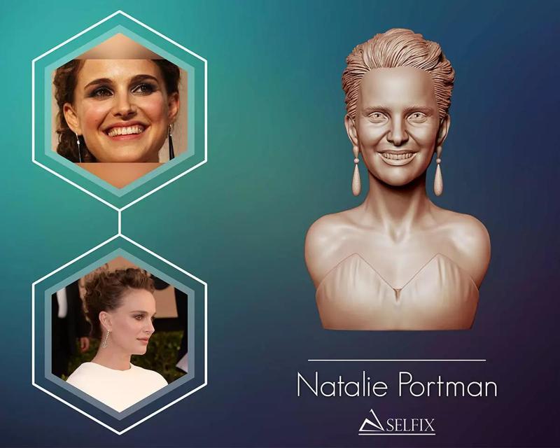 Natalie Portman Portrait Sculpture