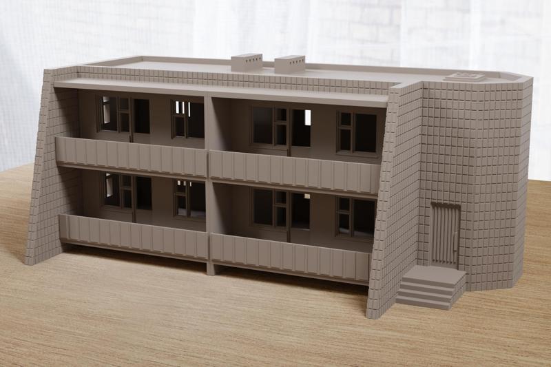 Soviet Small Leasure Hotel - Zona Alfa Miniature Wargaming Terrain