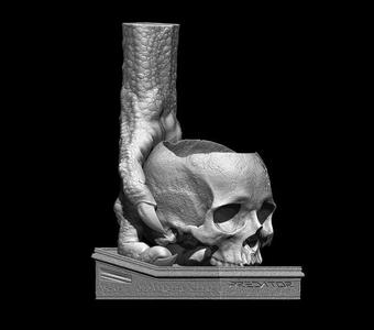 Predator fugitive Trophy Container statue