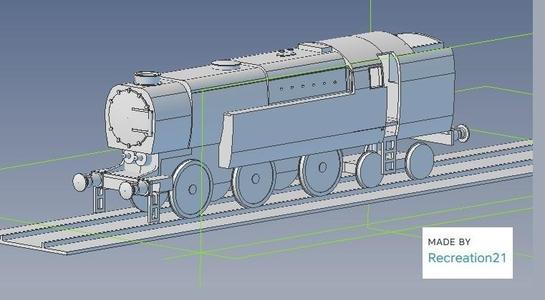 Bulleid Q1 loco variations 0-6-4T Boiler type A 1/76 scale