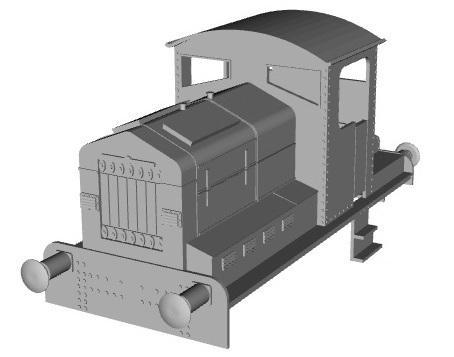 North Sunderland Railway Armstrong Whitworth diesel 1/76 scale
