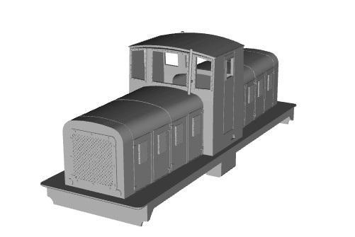 West Clare Railway Walker diesel loco 1/64 scale