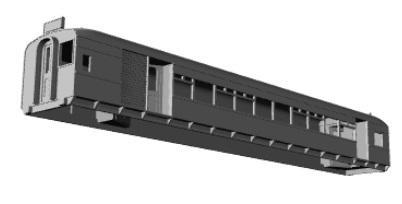 L&Y Railway 3rd rail EMU Manchester-Bury line motor coach 1/148 scale