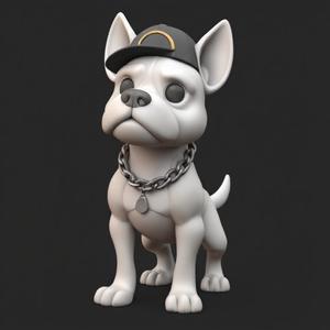 Hip-Hop Dog – 3D Model of a Stylish Pup