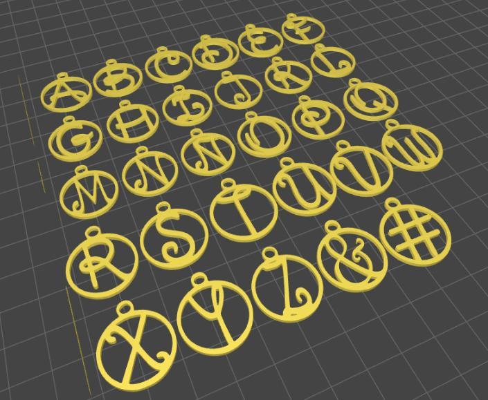 Christmas Spheres Christmas Alphabet Letters