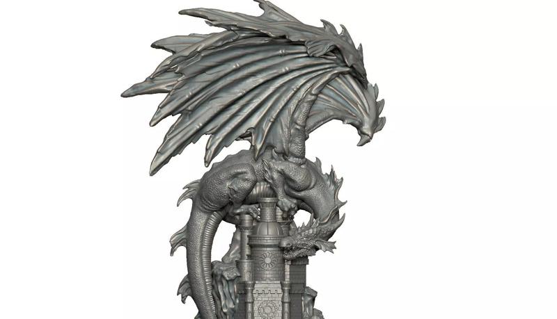 High detail Dragon statue