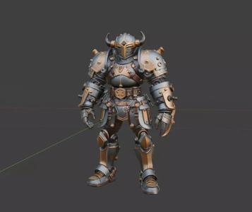 Armored Steampunk Warrior
