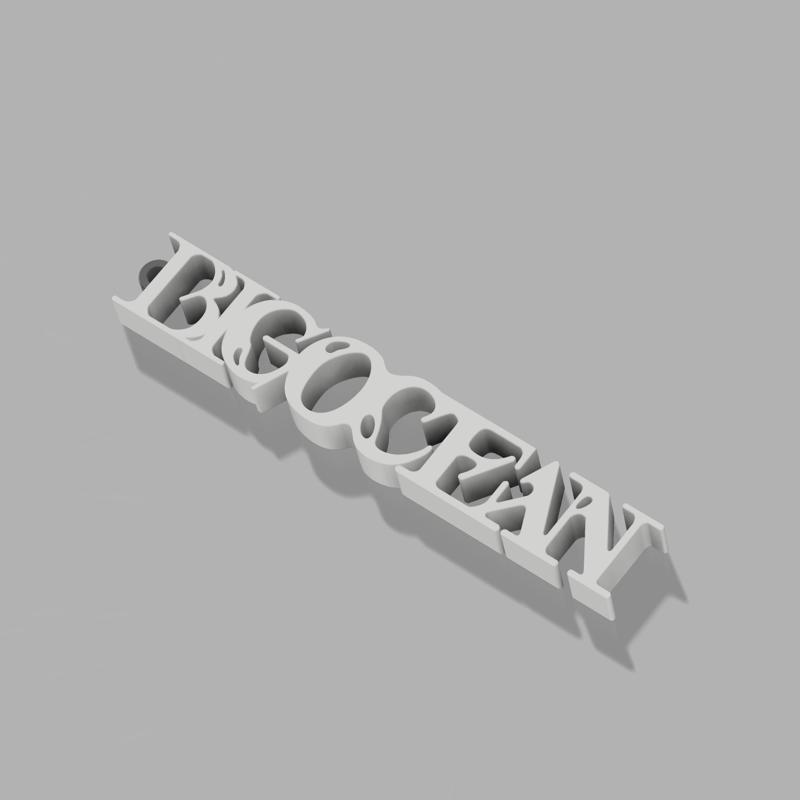 Big Ocean new logo 2025 KEYCHAIN