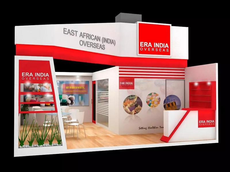 6 mtr x 6 mtr one side open exhibition stand