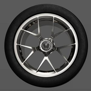 Porsche 911 GTE RSR Wheel set BBS Fi-R+Slick Tires