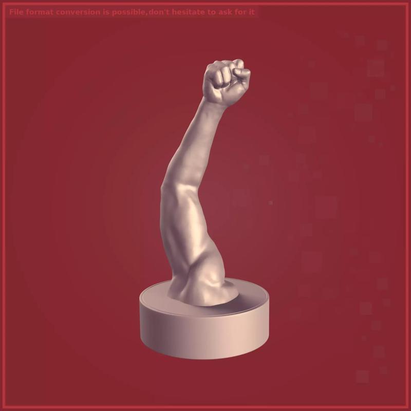 Hand - Fist - Arm Figurine -- Ready for 3D Printing