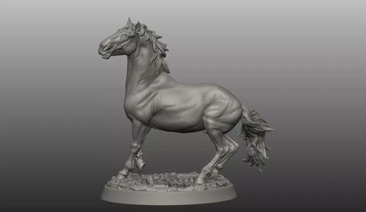 Horse pose 07