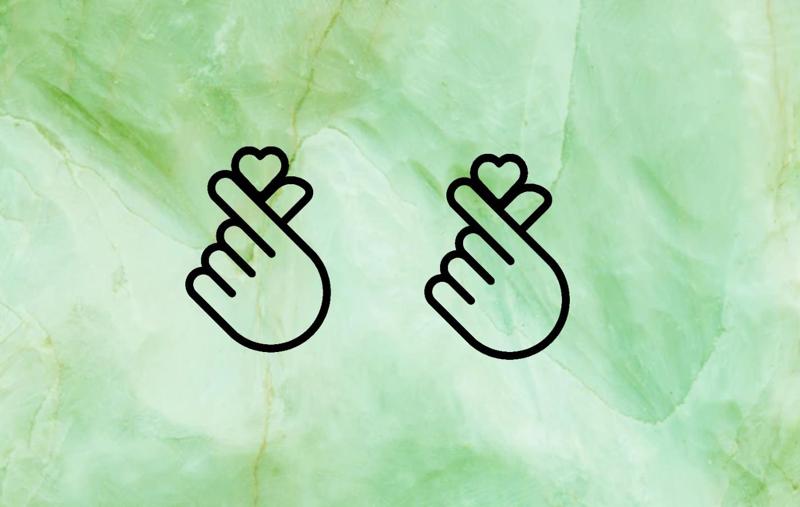 Korean heart earrings bts kpop kpop pendant keychain earrings